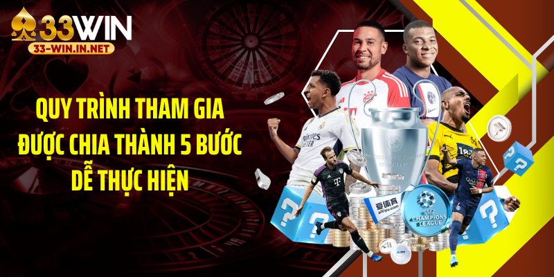 Quy trình tham gia được chia thành 5 bước dễ thực hiện